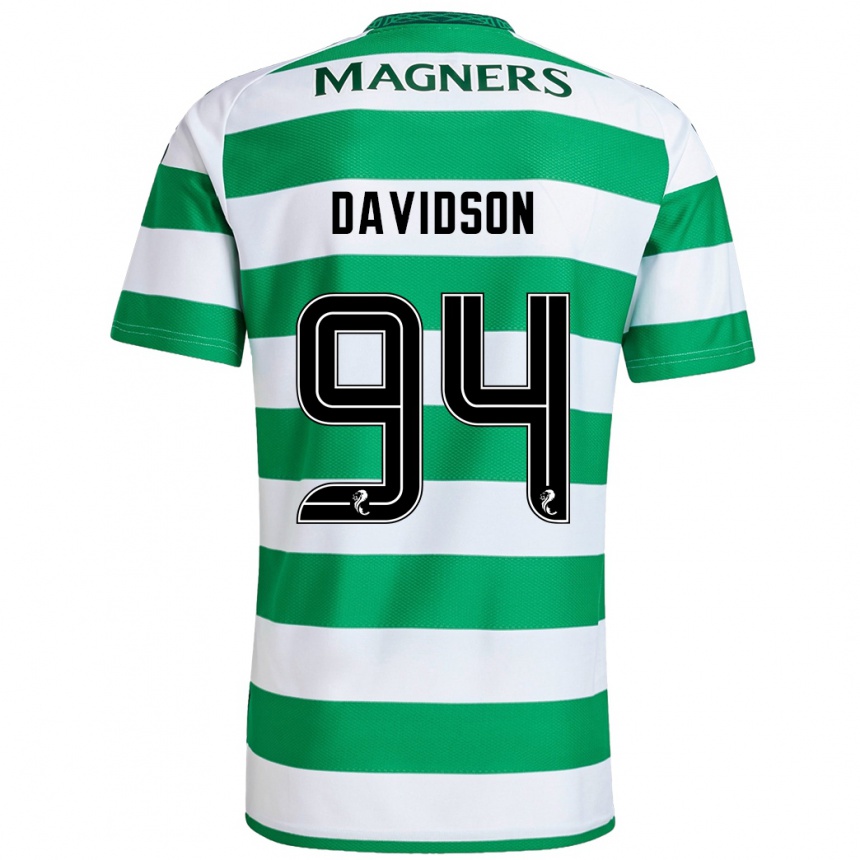 Hombre Fútbol Camiseta Bruno Davidson #94 Verde Blanco 1ª Equipación 2024/25