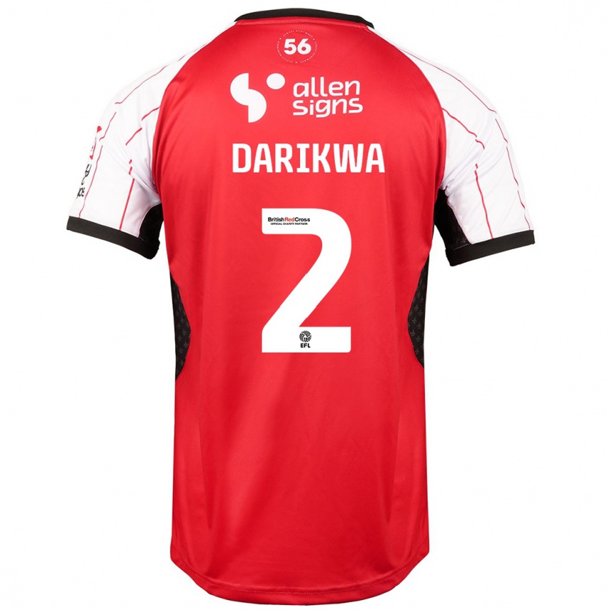 Hombre Fútbol Camiseta Tendayi Darikwa #2 Blanco 1ª Equipación 2024/25