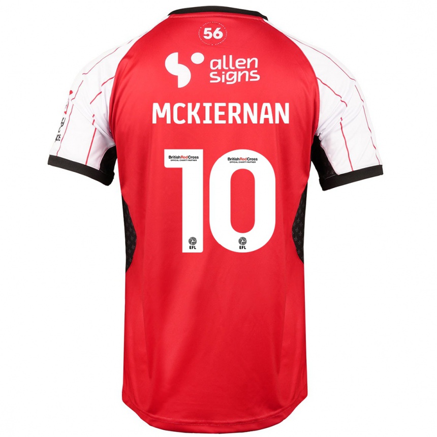 Hombre Fútbol Camiseta Jj Mckiernan #10 Blanco 1ª Equipación 2024/25