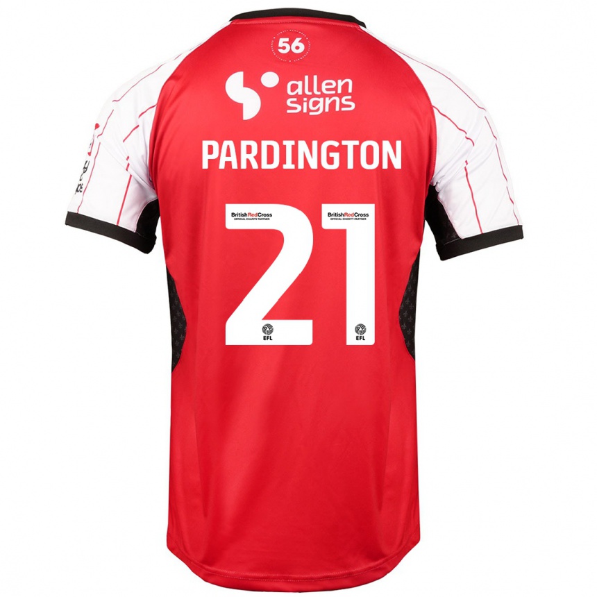 Hombre Fútbol Camiseta Jamie Pardington #21 Blanco 1ª Equipación 2024/25