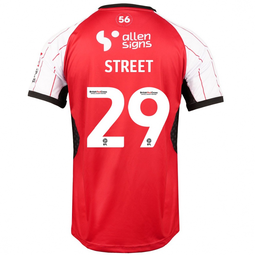 Hombre Fútbol Camiseta Robert Street #29 Blanco 1ª Equipación 2024/25