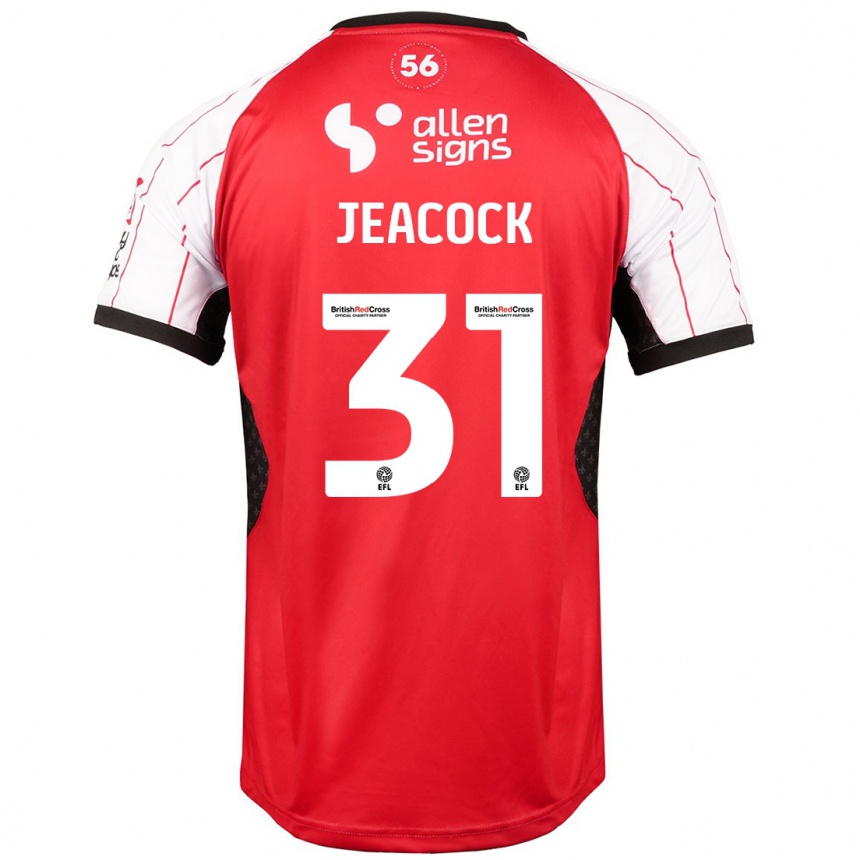 Hombre Fútbol Camiseta Zach Jeacock #31 Blanco 1ª Equipación 2024/25