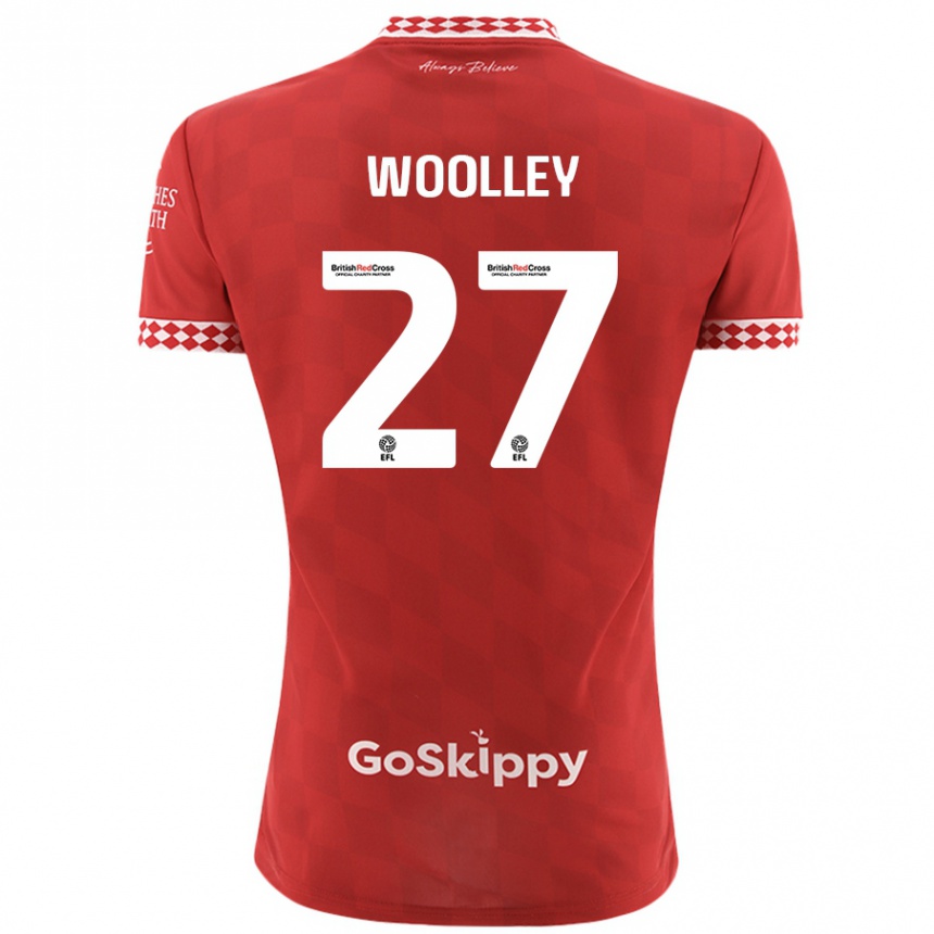 Hombre Fútbol Camiseta Jesse Woolley #27 Rojo 1ª Equipación 2024/25