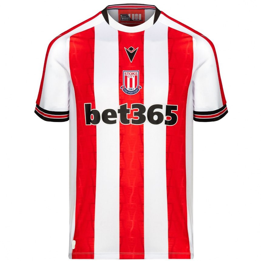 Hombre Fútbol Camiseta Ben Kershaw #46 Rojo Blanco 1ª Equipación 2024/25