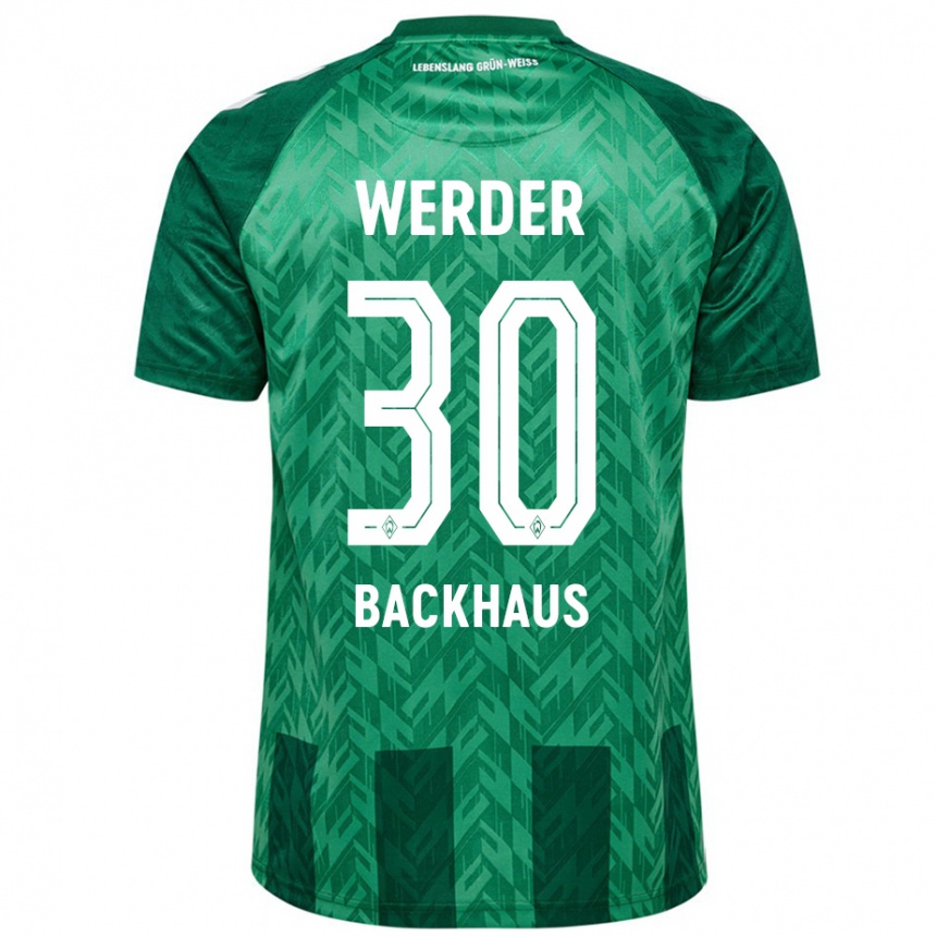 Hombre Fútbol Camiseta Mio Backhaus #30 Verde 1ª Equipación 2024/25