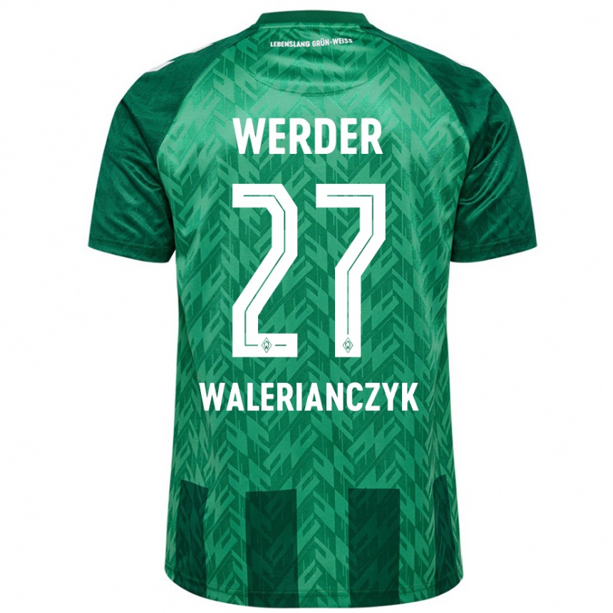 Hombre Fútbol Camiseta Dennis Walerianczyk #27 Verde 1ª Equipación 2024/25