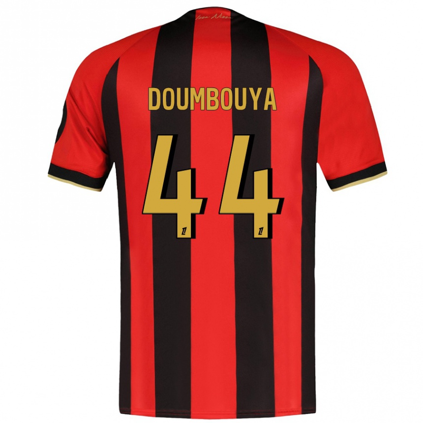 Hombre Fútbol Camiseta Amidou Doumbouya #44 Rojo Negro 1ª Equipación 2024/25