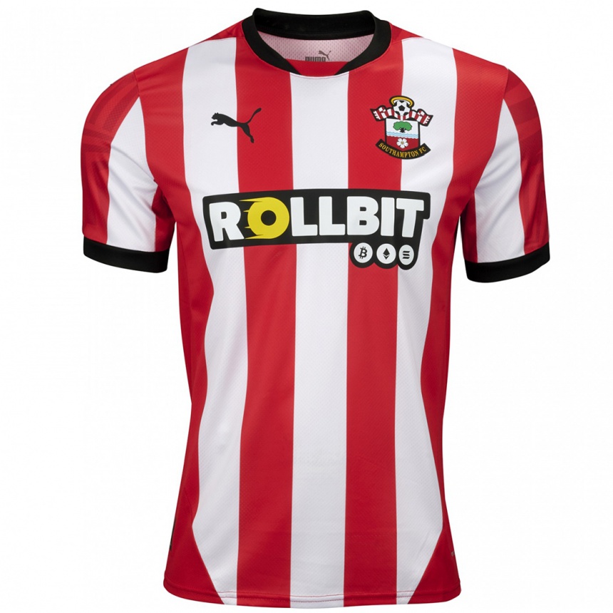 Hombre Fútbol Camiseta Tara Bourne #6 Rojo Blanco 1ª Equipación 2024/25