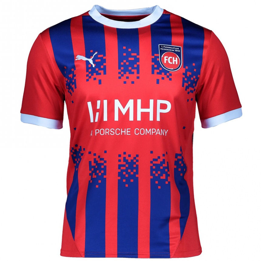 Hombre Fútbol Camiseta Kevin Müller #1 Rojo Azul 1ª Equipación 2024/25