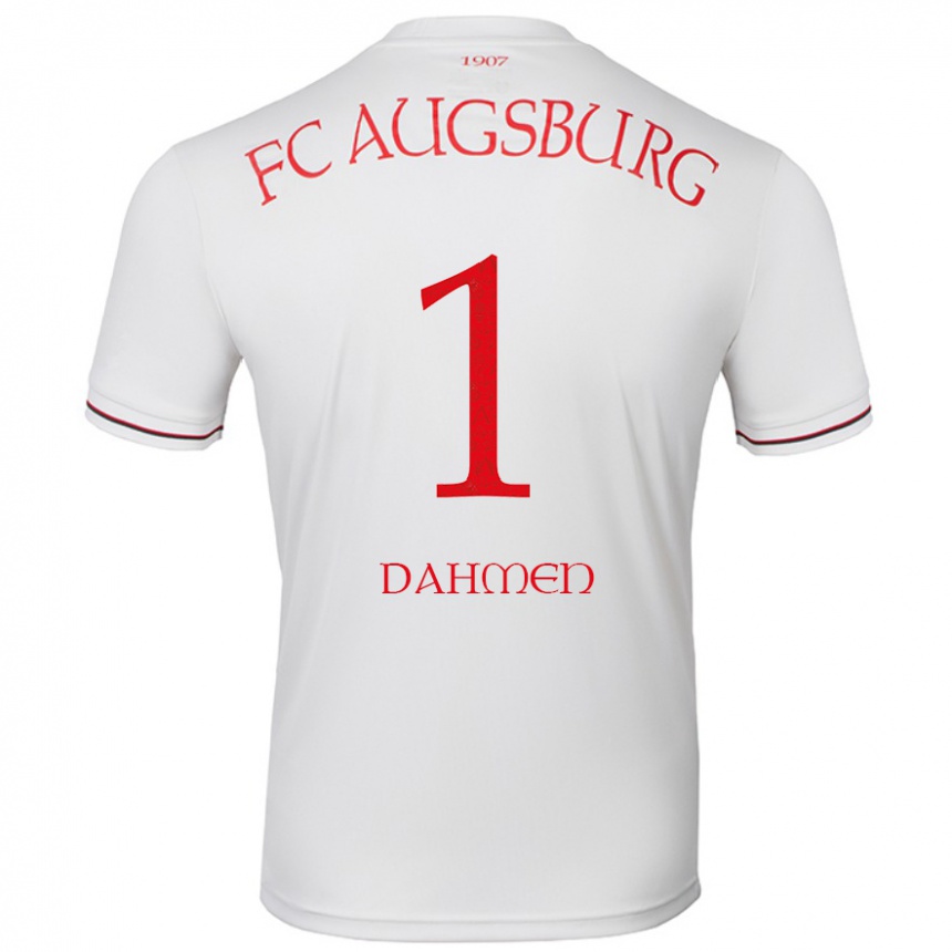 Hombre Fútbol Camiseta Finn Dahmen #1 Blanco 1ª Equipación 2024/25