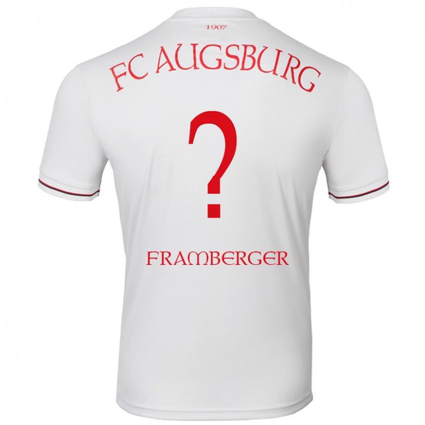 Hombre Fútbol Camiseta Raphael Framberger #0 Blanco 1ª Equipación 2024/25