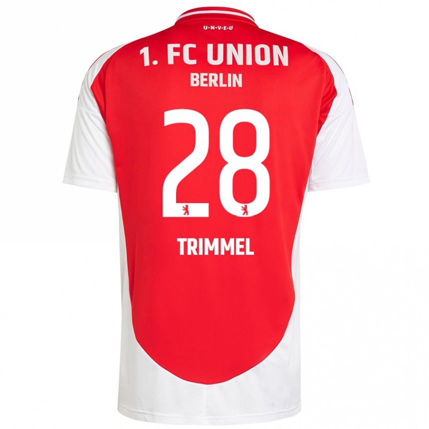 Hombre Fútbol Camiseta Christopher Trimmel #28 Rojo Blanco 1ª Equipación 2024/25