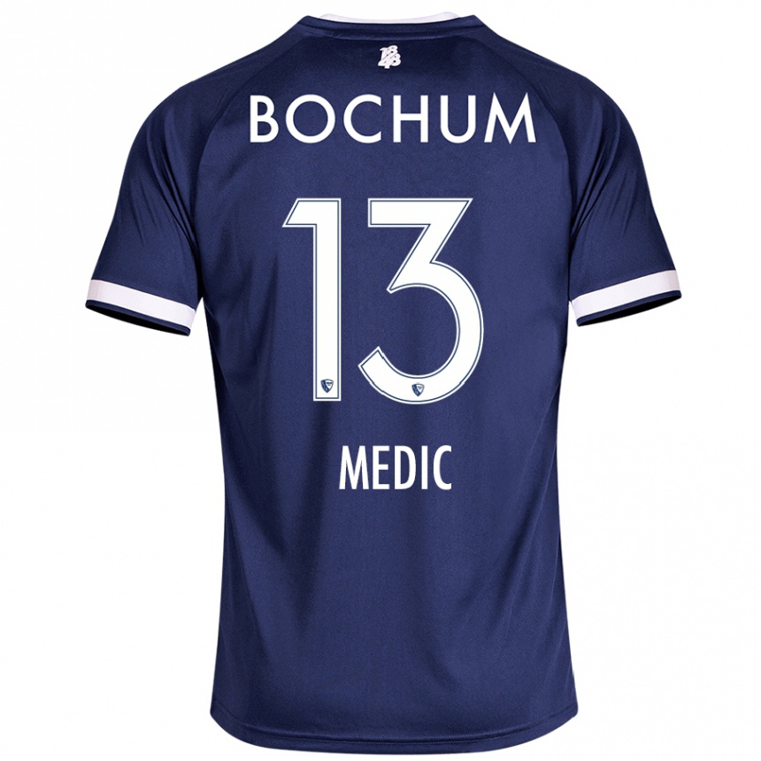 Hombre Fútbol Camiseta Jakov Medic #13 Azul Oscuro 1ª Equipación 2024/25