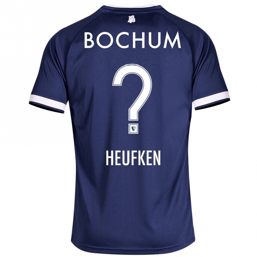 Hombre Fútbol Camiseta Jeremias Heufken #0 Azul Oscuro 1ª Equipación 2024/25