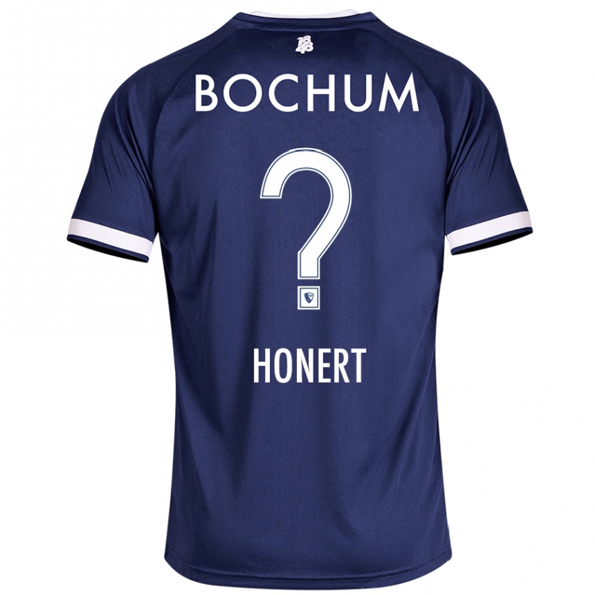 Hombre Fútbol Camiseta Jan Honert #0 Azul Oscuro 1ª Equipación 2024/25