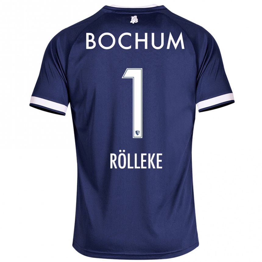 Hombre Fútbol Camiseta Hugo Rölleke #1 Azul Oscuro 1ª Equipación 2024/25