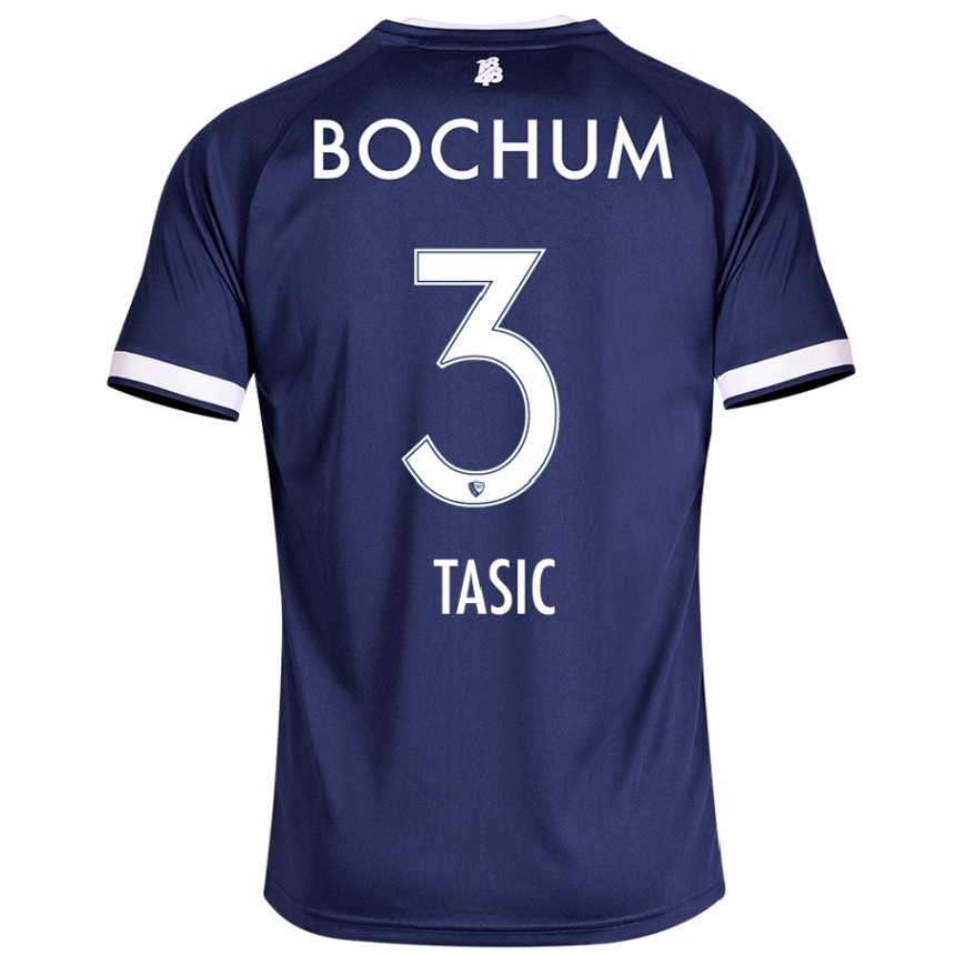 Hombre Fútbol Camiseta Stevan Tasic #3 Azul Oscuro 1ª Equipación 2024/25