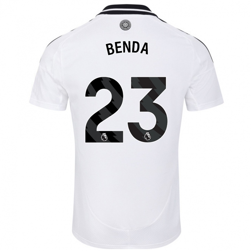 Hombre Fútbol Camiseta Steven Benda #23 Blanco 1ª Equipación 2024/25