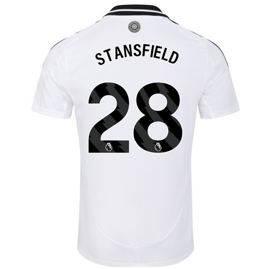 Hombre Fútbol Camiseta Jay Stansfield #28 Blanco 1ª Equipación 2024/25