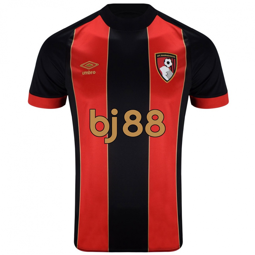 Hombre Fútbol Camiseta Tyler Adams #12 Rojo Negro 1ª Equipación 2024/25