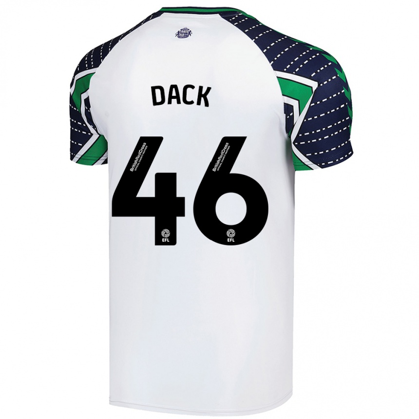 Hombre Fútbol Camiseta Bradley Dack #46 Blanco 2ª Equipación 2024/25