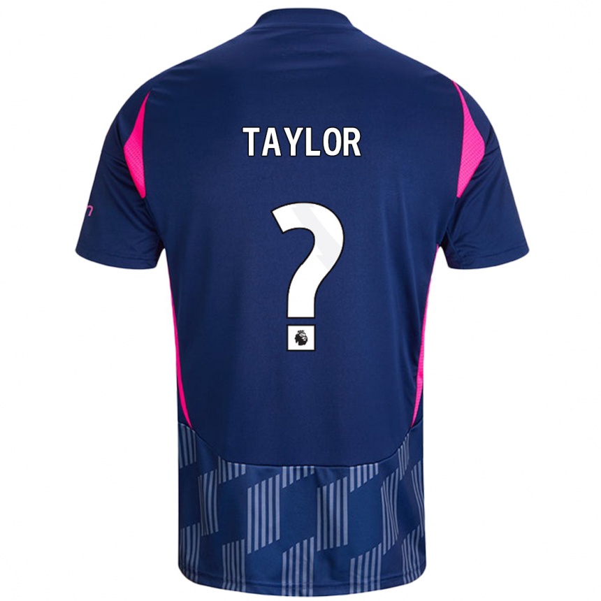 Hombre Fútbol Camiseta Dale Taylor #0 Azul Real Rosa 2ª Equipación 2024/25