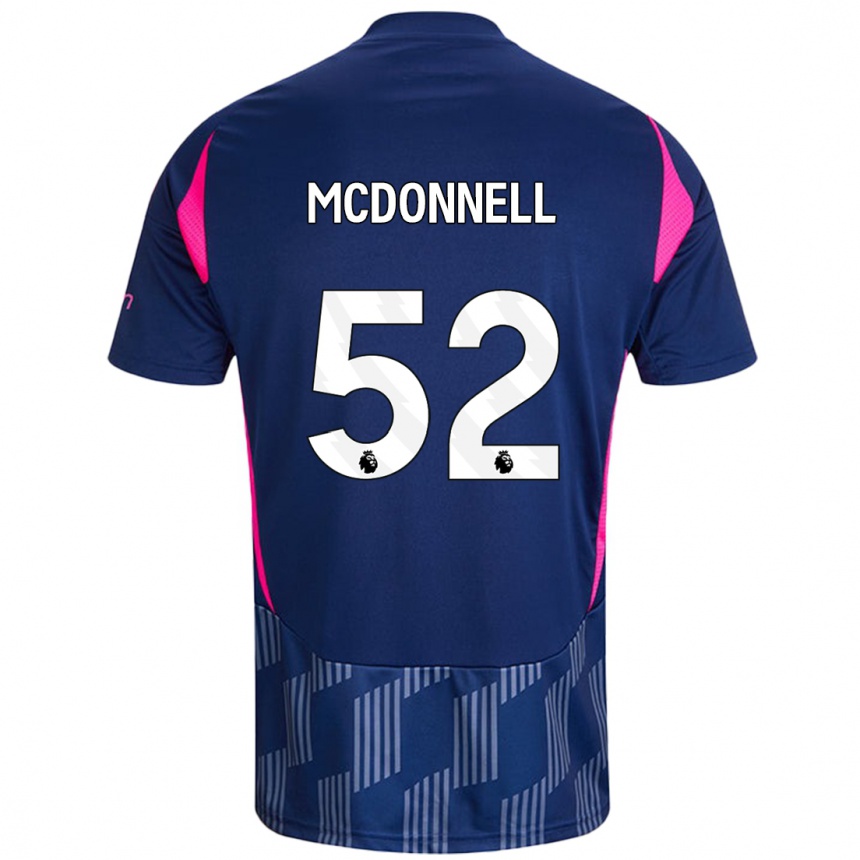 Hombre Fútbol Camiseta Jamie Mcdonnell #52 Azul Real Rosa 2ª Equipación 2024/25