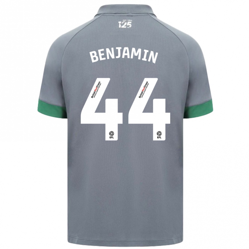 Hombre Fútbol Camiseta Xavier Benjamin #44 Gris Oscuro 2ª Equipación 2024/25