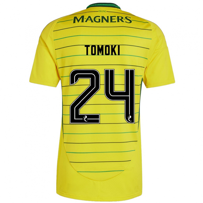 Hombre Fútbol Camiseta Tomoki Iwata #24 Amarillo 2ª Equipación 2024/25