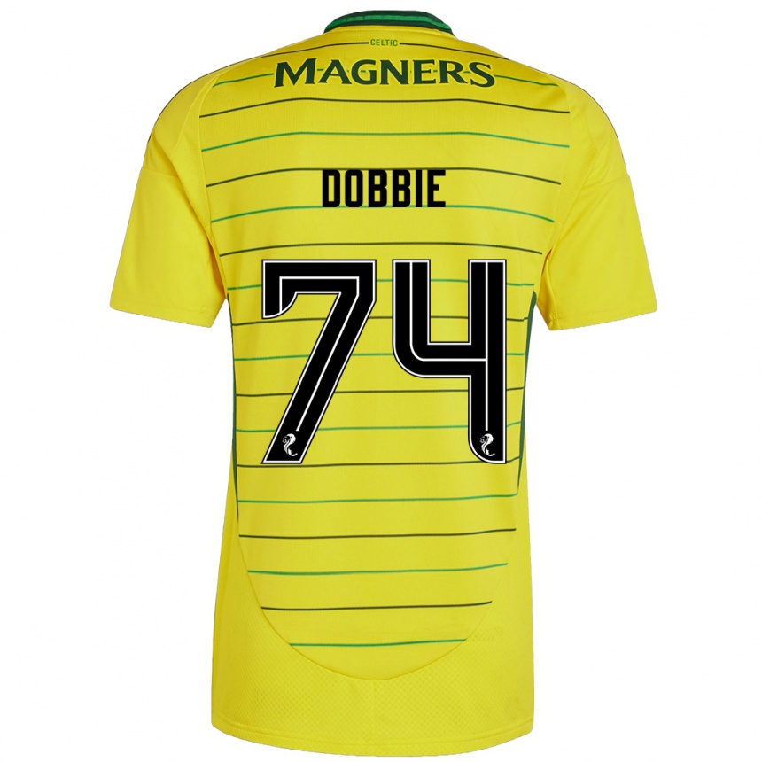 Hombre Fútbol Camiseta Lewis Dobbie #74 Amarillo 2ª Equipación 2024/25