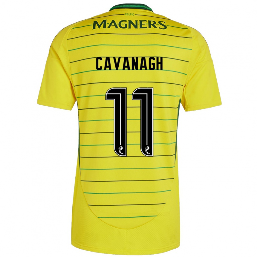 Hombre Fútbol Camiseta Colette Cavanagh #11 Amarillo 2ª Equipación 2024/25