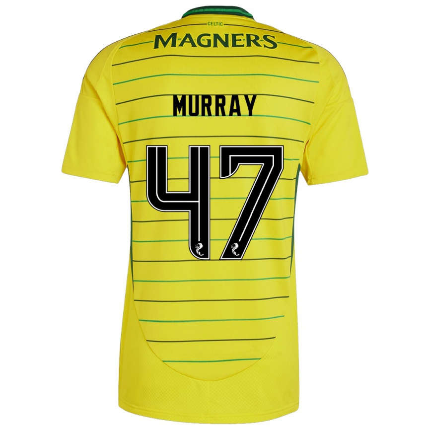 Hombre Fútbol Camiseta Dane Murray #47 Amarillo 2ª Equipación 2024/25