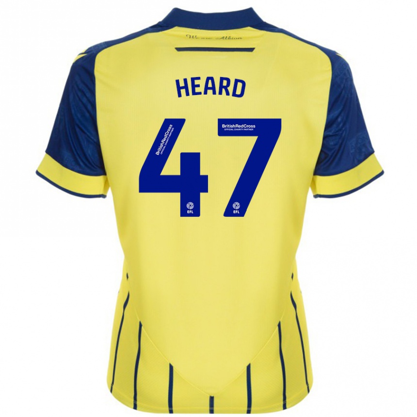 Hombre Fútbol Camiseta Fenton Heard #47 Amarillo Azul 2ª Equipación 2024/25