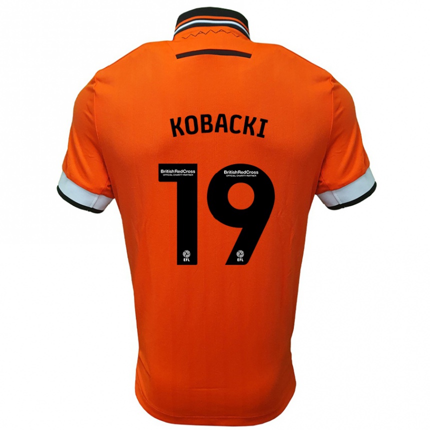 Hombre Fútbol Camiseta Olaf Kobacki #19 Naranja Blanco 2ª Equipación 2024/25