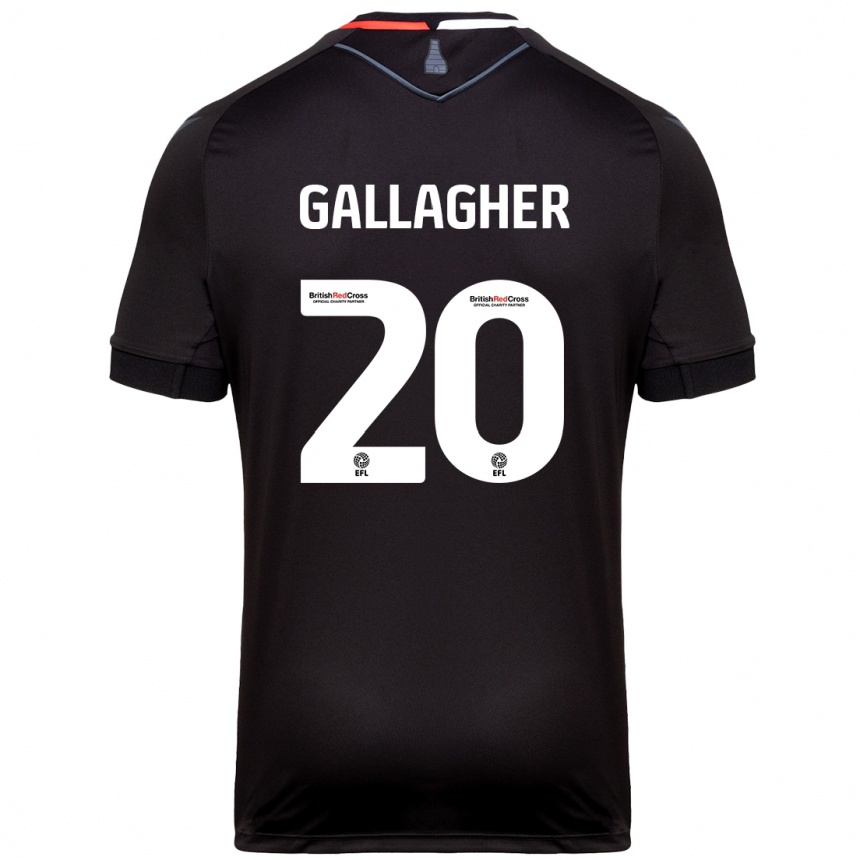 Hombre Fútbol Camiseta Sam Gallagher #20 Negro 2ª Equipación 2024/25