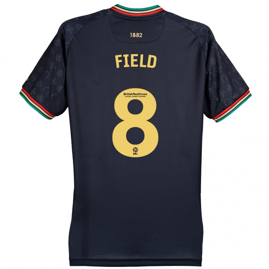 Hombre Fútbol Camiseta Sam Field #8 Azul Marino Oscuro 2ª Equipación 2024/25