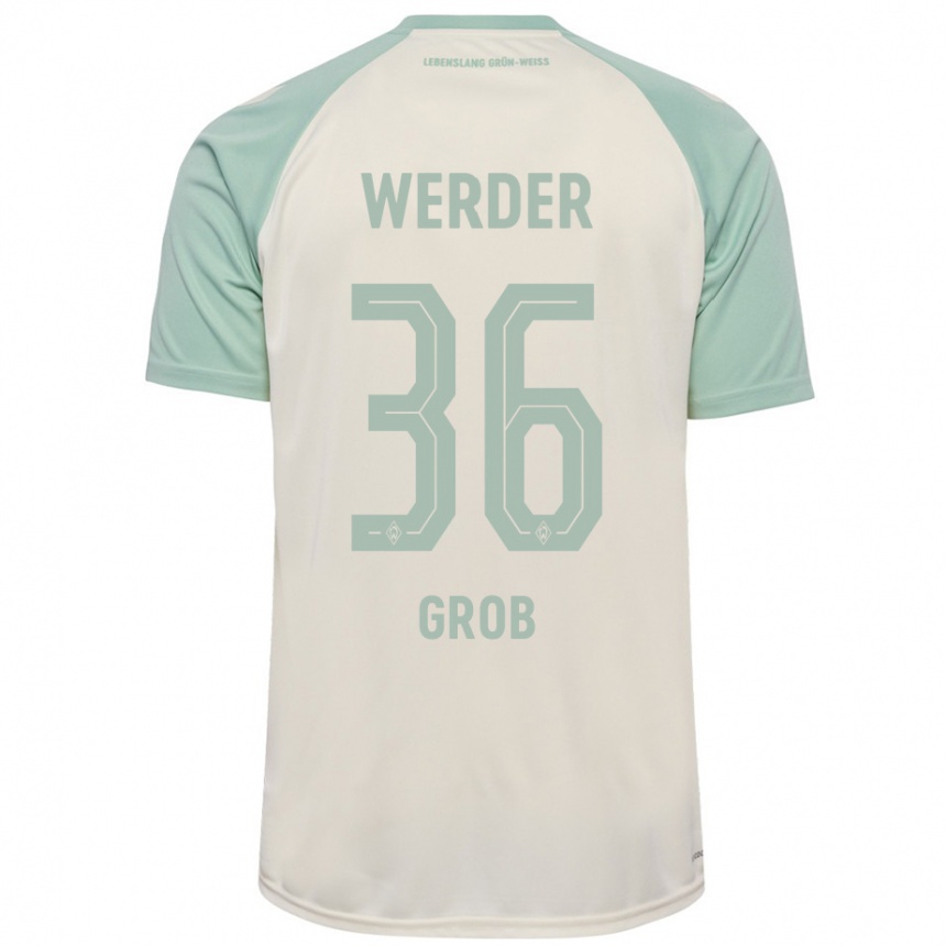 Hombre Fútbol Camiseta Christian Groß #36 Blanquecino Verde Claro 2ª Equipación 2024/25