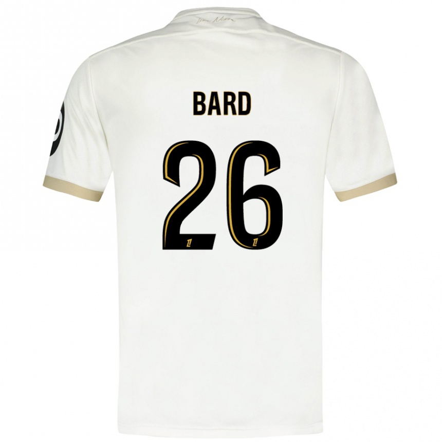 Hombre Fútbol Camiseta Melvin Bard #26 Blanco Dorado 2ª Equipación 2024/25