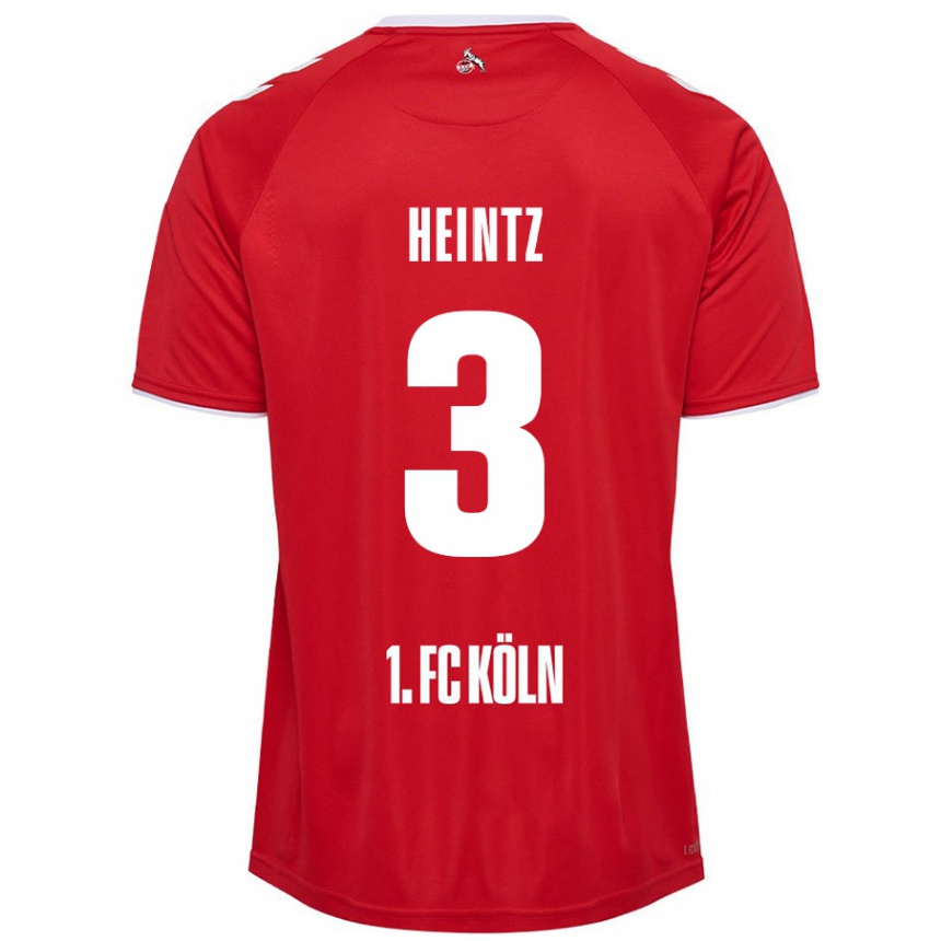 Hombre Fútbol Camiseta Dominique Heintz #3 Rojo Blanco 2ª Equipación 2024/25