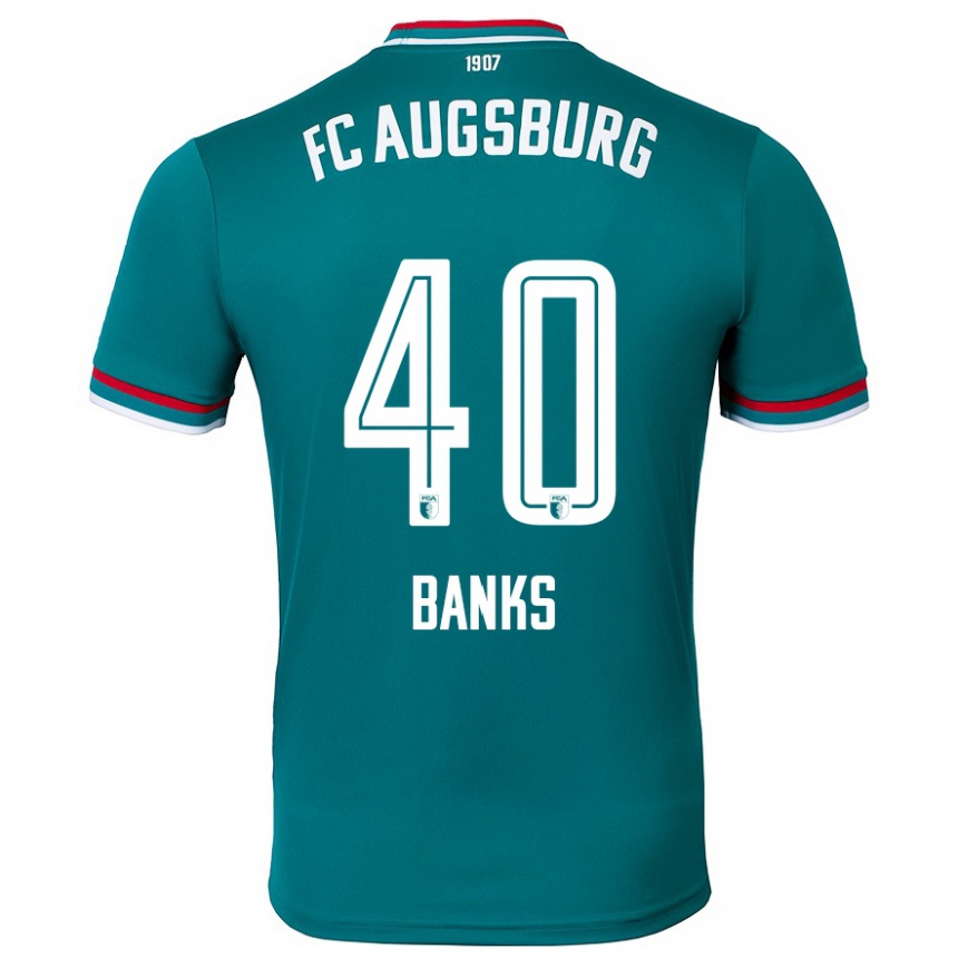 Hombre Fútbol Camiseta Noahkai Banks #40 Verde Oscuro 2ª Equipación 2024/25