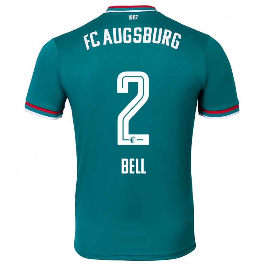 Hombre Fútbol Camiseta Julian Bell #2 Verde Oscuro 2ª Equipación 2024/25