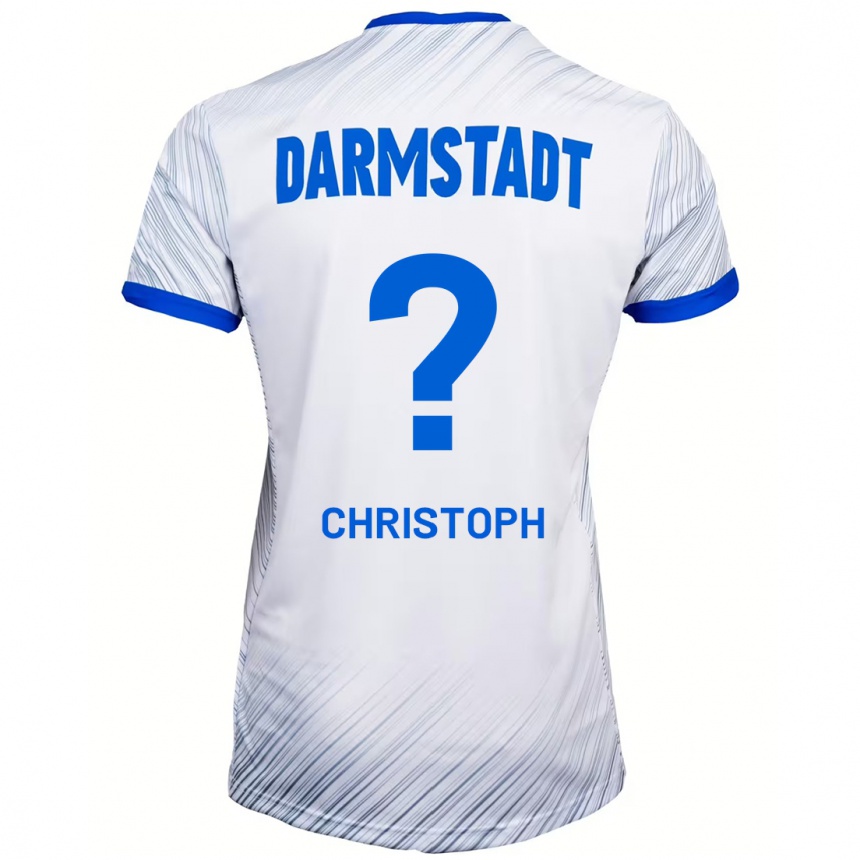 Hombre Fútbol Camiseta Philipp Christoph #0 Blanco Azul 2ª Equipación 2024/25