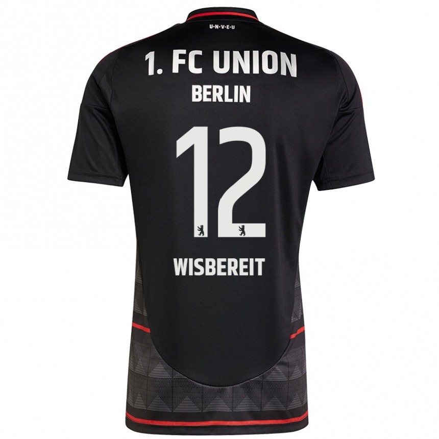 Hombre Fútbol Camiseta Tom Wisbereit #12 Negro 2ª Equipación 2024/25