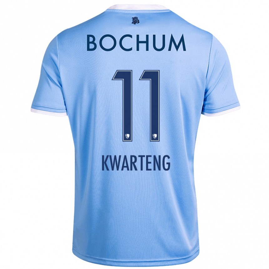 Hombre Fútbol Camiseta Moritz-Broni Kwarteng #11 Azul Cielo 2ª Equipación 2024/25