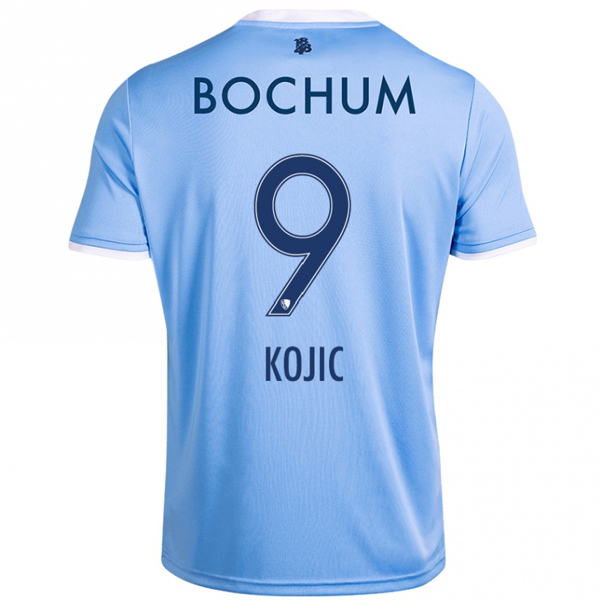 Hombre Fútbol Camiseta Semin Kojic #9 Azul Cielo 2ª Equipación 2024/25