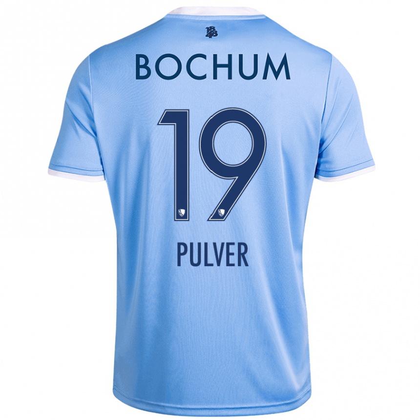 Hombre Fútbol Camiseta Nico Pulver #19 Azul Cielo 2ª Equipación 2024/25