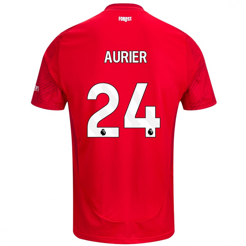 Mujer Fútbol Camiseta Serge Aurier #24 Rojo Blanco 1ª Equipación 2024/25