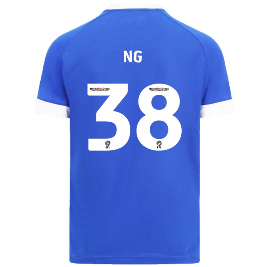 Mujer Fútbol Camiseta Perry Ng #38 Azul Cielo 1ª Equipación 2024/25