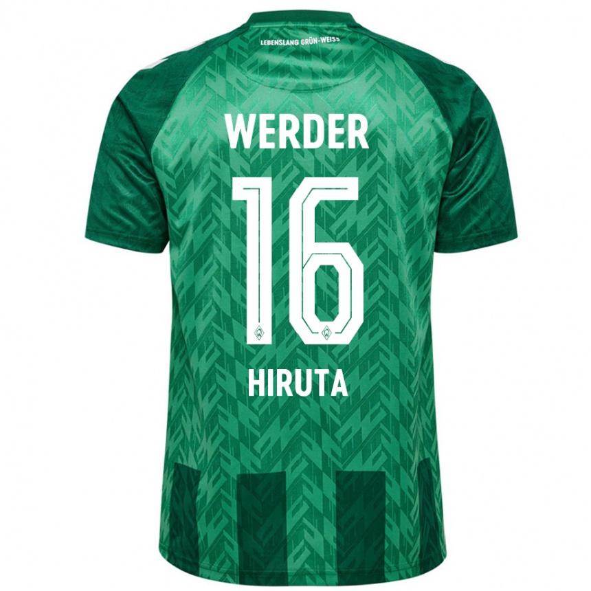 Mujer Fútbol Camiseta Ikumi Hiruta #16 Verde 1ª Equipación 2024/25