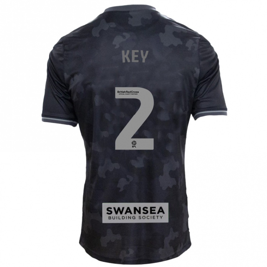 Mujer Fútbol Camiseta Josh Key #2 Negro 2ª Equipación 2024/25